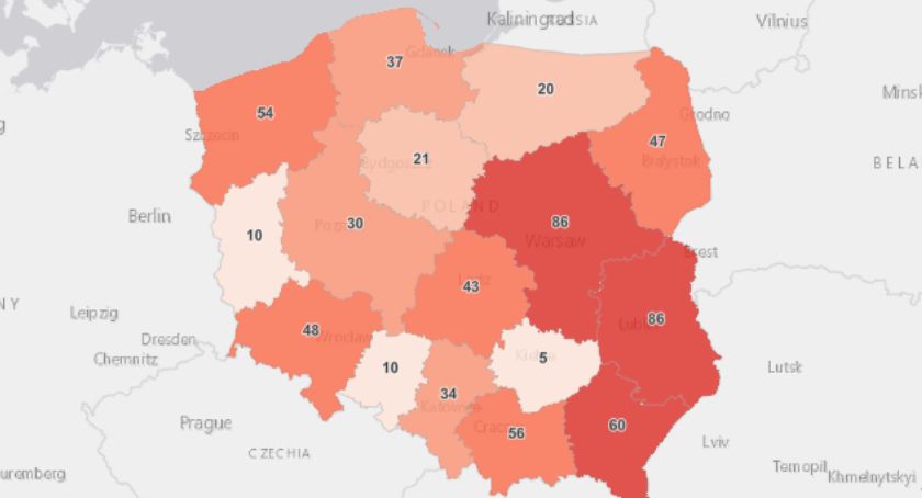 652 zakażenia w kraju