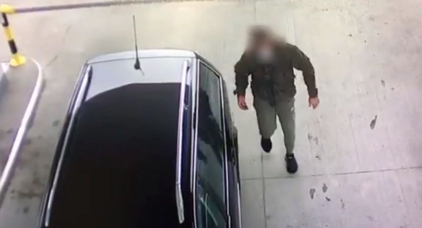 Złodziej paliwa w rękach policji [VIDEO]
