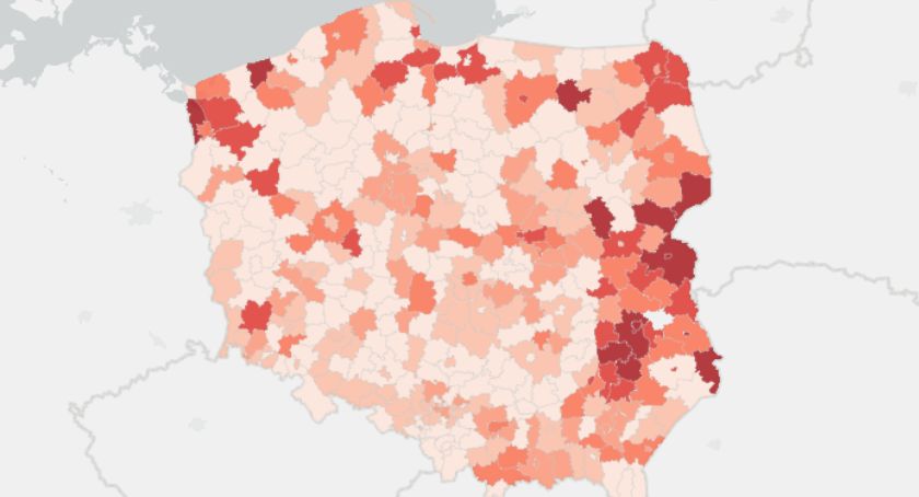 Zakażenie w powiecie łomżyńskim