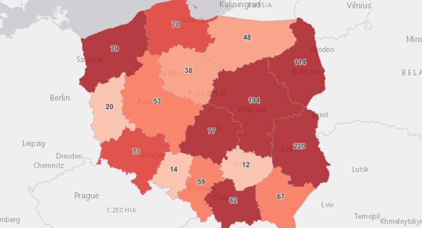 Ponad 1200 zakażeń koronawirusem w Polsce