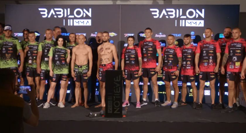 Babilon MMA 25. Ceremonia ważenia NA ŻYWO w Łomży [LIVE]