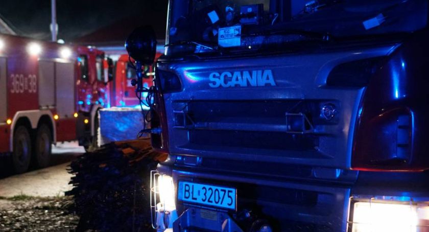 Nocny pożar w Łomży. Ogień pojawił się w budynku piekarni