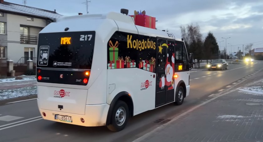 Kolędobus wyjechał na ulice Łomży [VIDEO]