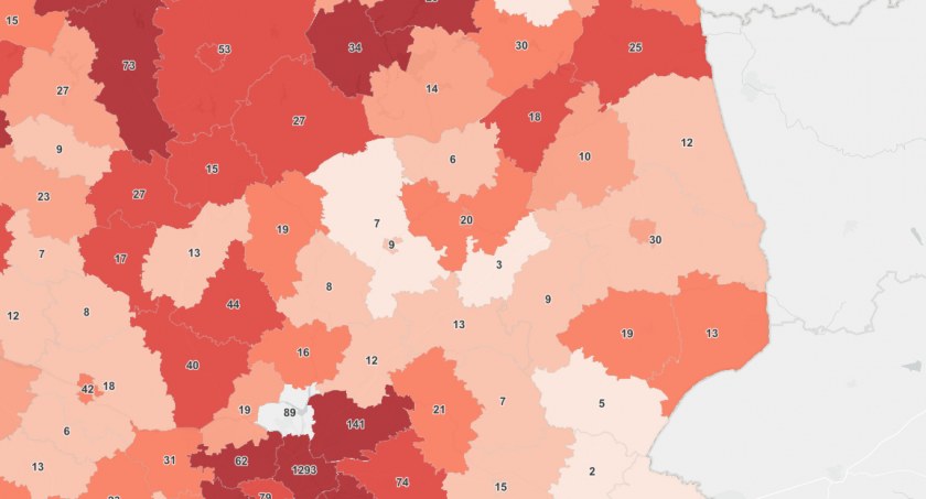 Więcej nowych zakażeń w Łomży i powiecie