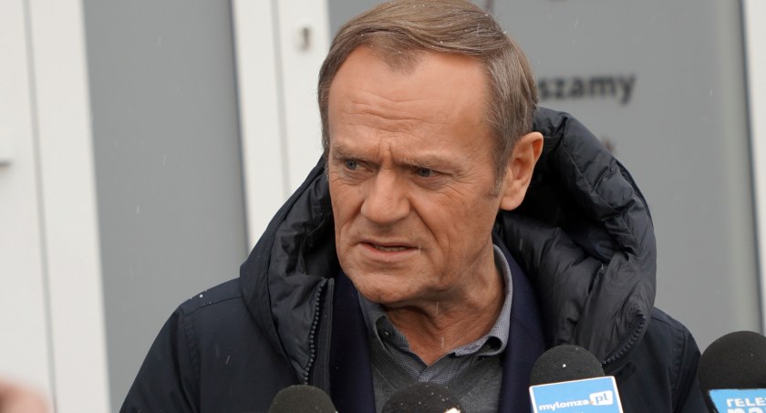 Donald Tusk w Łomży. 