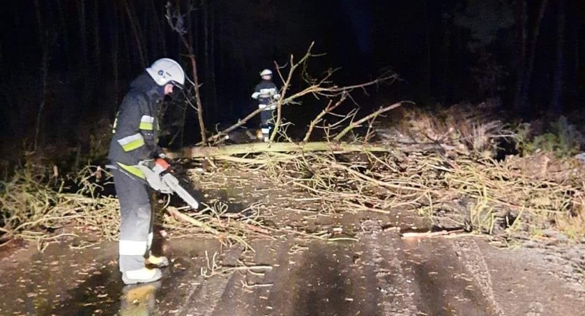 Silny wiatr. Strażacy wyjeżdżali 15 razy