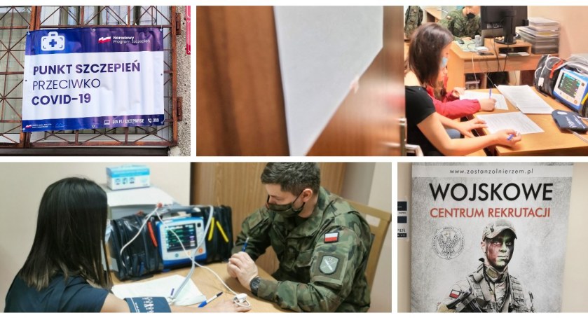 Wojskowy punkt szczepień w Łomży [FOTO]