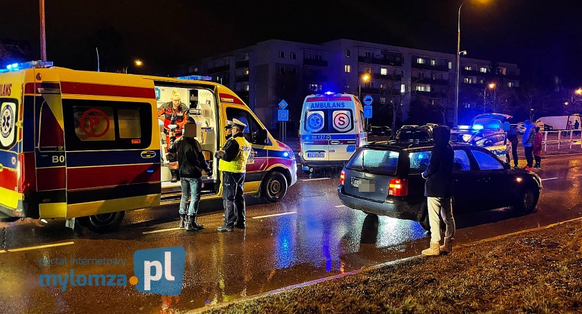 Dwie osoby potrącone w okolicach szpitala [FOTO]