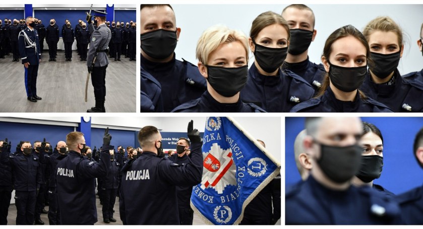 Nowi funkcjonariusze w podlaskiej policji [FOTO]