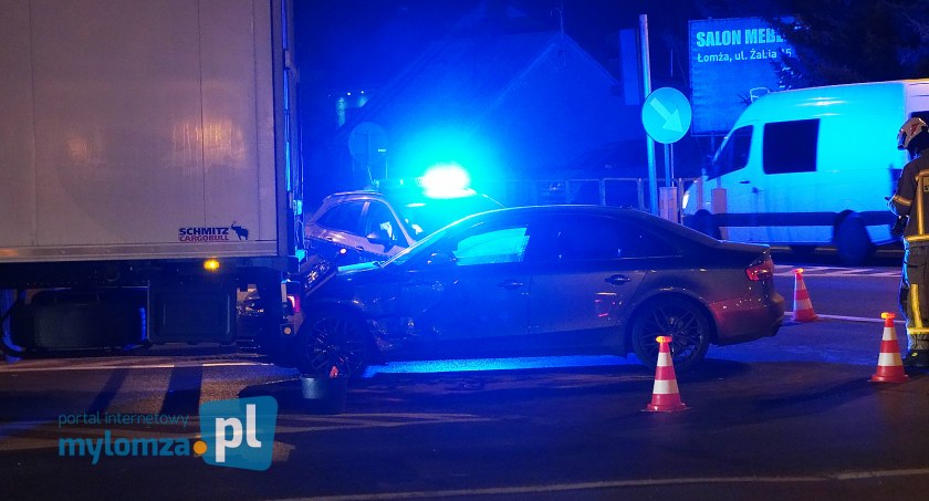 Tir staranował audi [FOTO]