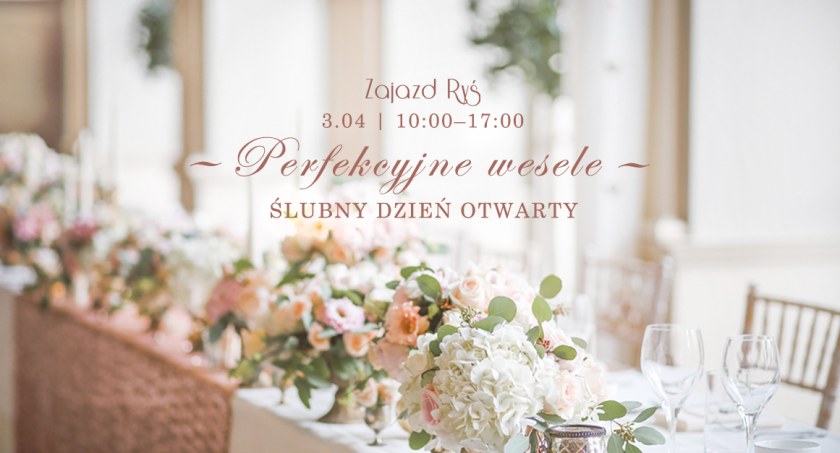 Ślubny Dzień w Zajeździe Ryś. Co przygotowali organizatorzy?