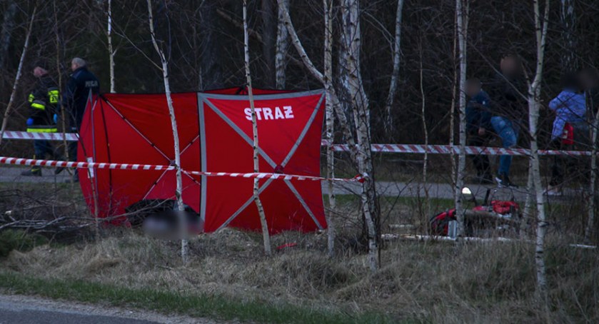Śmierć na drzewie. Motocyklista zginął na miejscu