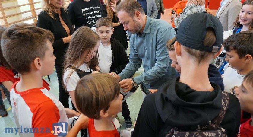 Tomasz Frankowski w Łomży. Spotkał się z uczniami [FOTO, VIDEO]