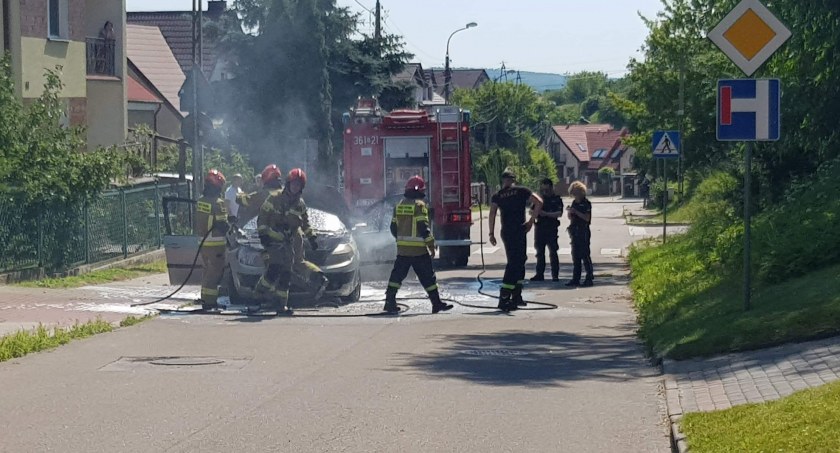 Łomża: Kolejny pożar auta [FOTO]