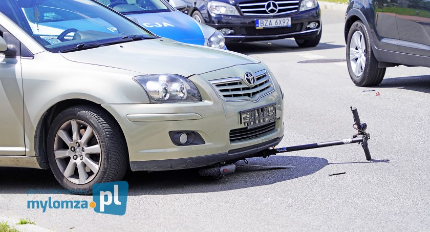 Groźny wypadek z udziałem hulajnogi elektrycznej [FOTO]