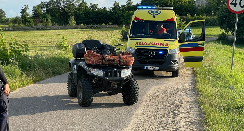 Niebezpieczny wypadek na quadzie [FOTO]