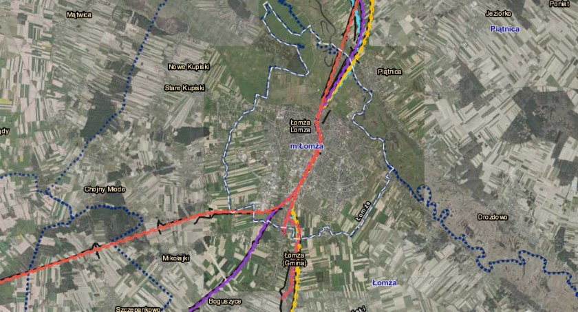 CPK aktualizuje mapę linii kolejowej przez Łomżę. Zobacz zmiany