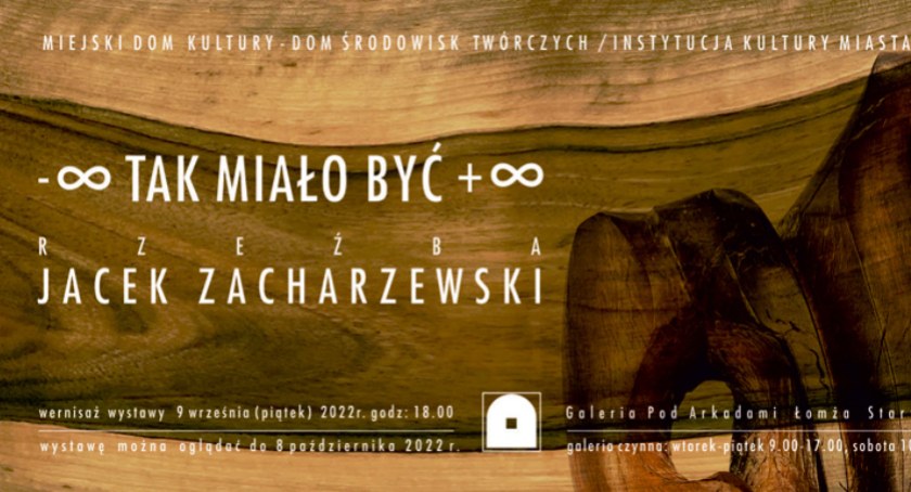 MDK-DŚT zaprasza na otwarcie wystawy rzeźb Jacka Zacharzewskiego