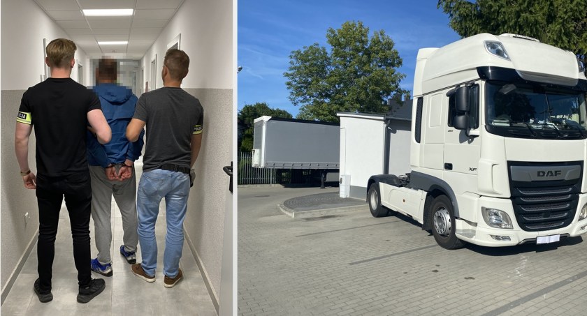 Policjanci odzyskali tira wartego blisko 600 tys. zł. 41-letni Rosjanin odpowie za paserstwo