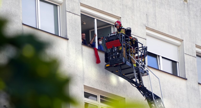 Akcja straży pożarnej w łomżyńskim szpitalu [FOTO]