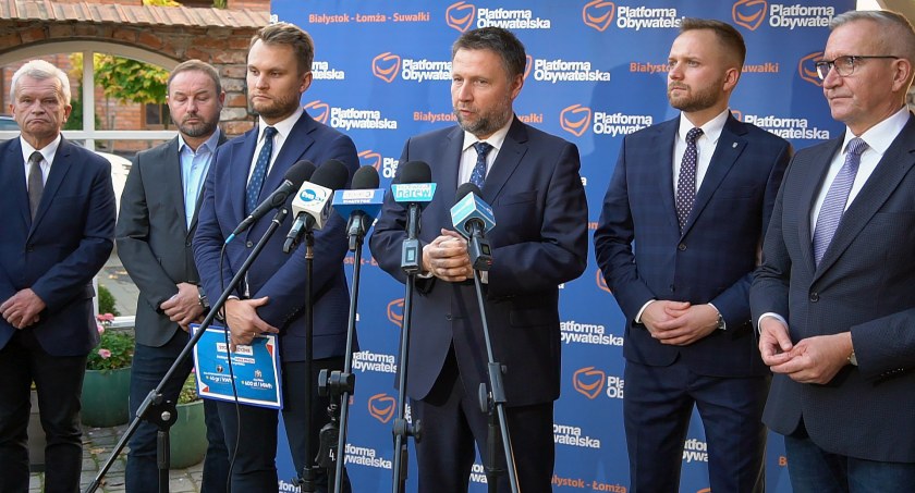Politycy Platformy Obywatelskiej obradują w Łomży [VIDEO]