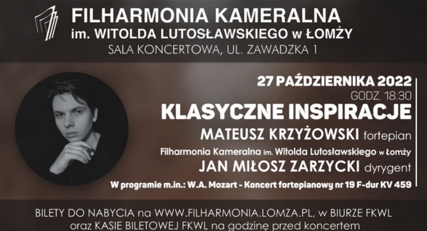 Klasyczne inspiracje w Filharmonii Kameralnej w Łomży