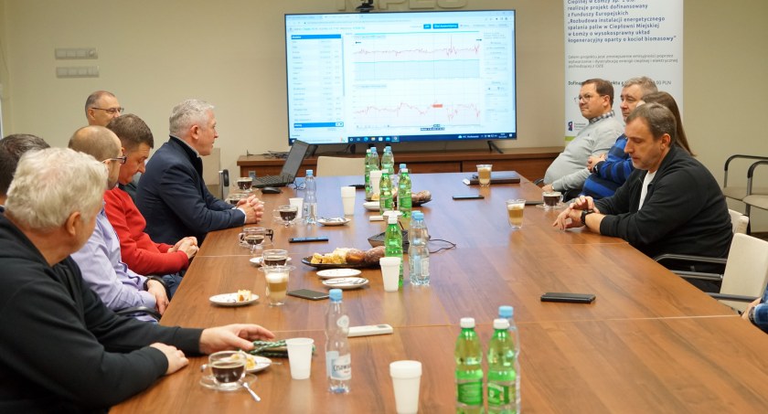 Delegacja z Gdyni przygląda się inwestycjom łomżyńskiego MPEC-u [VIDEO]