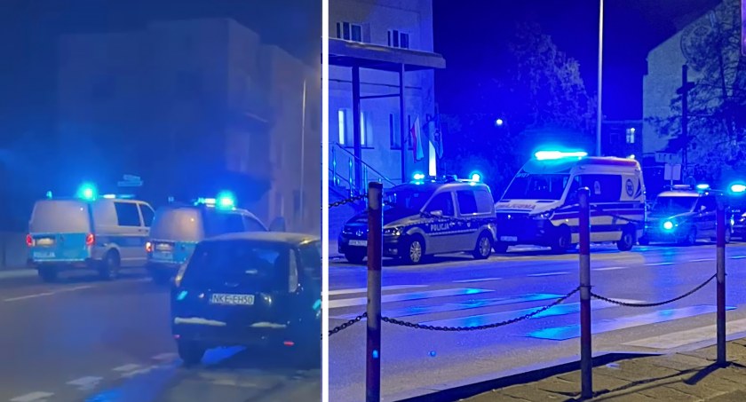 Co wydarzyło się tej nocy na łomżyńskiej komendzie? Czytelnicy ślą zdjęcia i filmy z incydentu [VIDEO i FOTO]