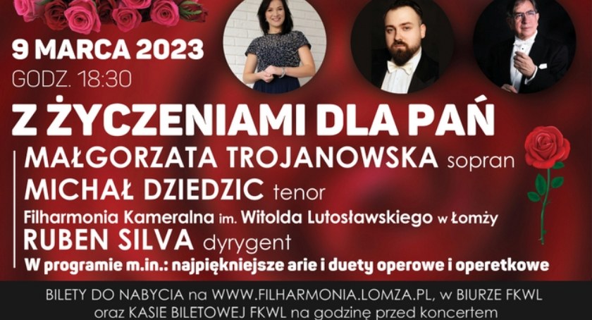 Muzyczne życzenia dla Pań w Filharmonii Kameralnej w Łomży