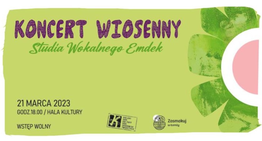Koncert wiosenny w wykonaniu wokalistów Studia eMDeK