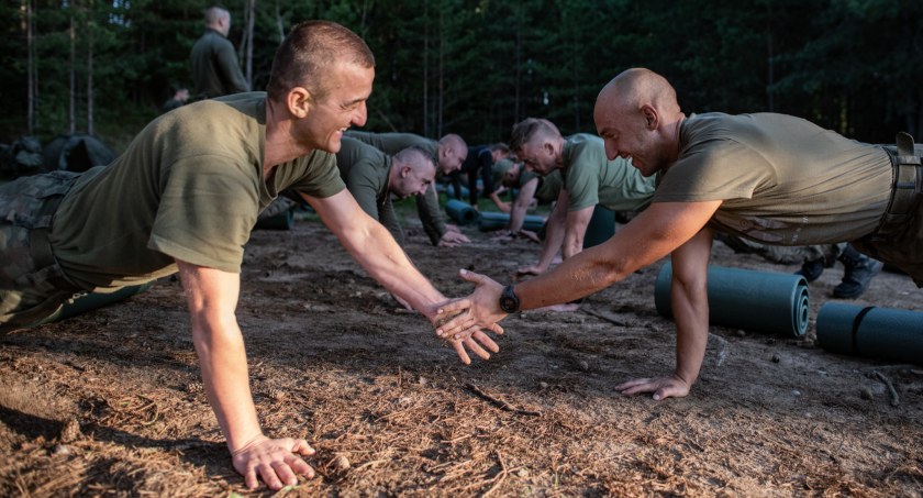 Trening z wojskiem w Łomży