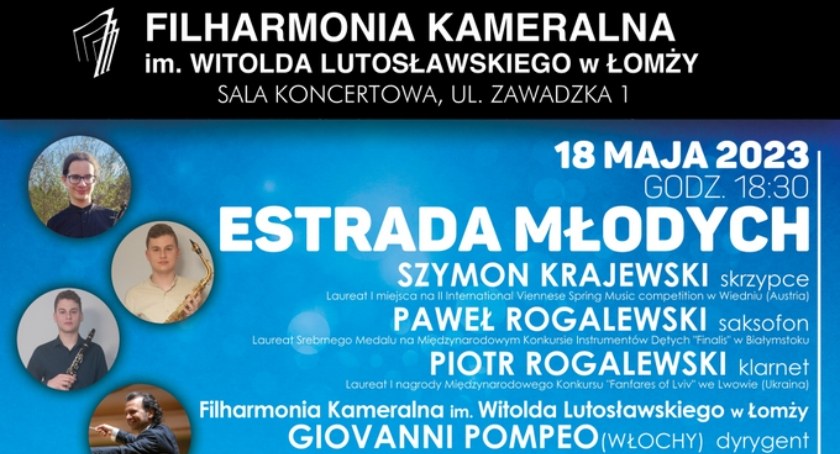 Estrada młodych - koncert w Filharmonii Kameralnej w Łomży