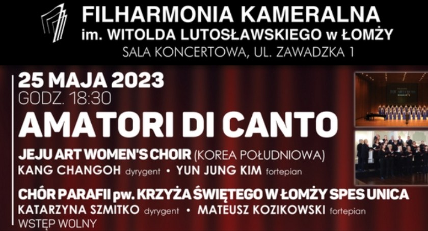 Amatori di canto w Filharmonii Kameralnej w Łomży