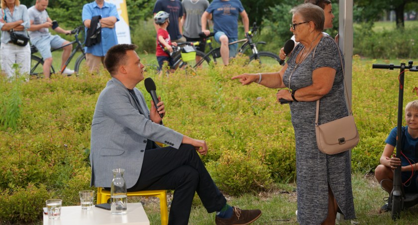 Nie tylko lody i wata! Wizyta Szymona Hołowni w Łomży odbiła się szerokim echem w polskich mediach [VIDEO i FOTO]