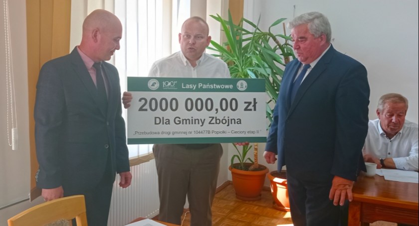 Lasy Państwowe dofinansują przebudowę drogi w gminie Zbójna