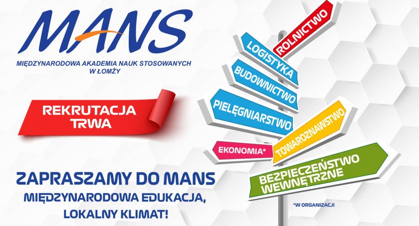 Studiuj z pasją w Międzynarodowej Akademii Nauk Stosowanych w Łomży!