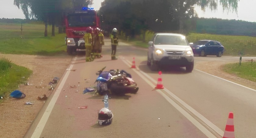 Wypadek na DK63. Kierowca osobówki od razu trafił do więzienia! 