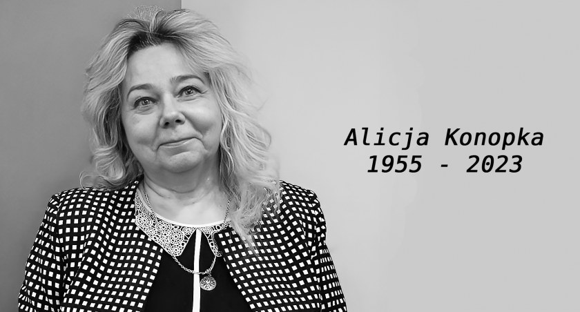 Nie żyje Alicja Konopka