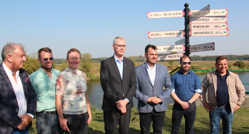 Wizyta Okręgu Nordland w Łomży i symboliczne odsłonięcie tabliczki na bulwarach [FOTO]