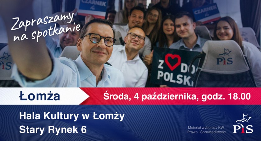 Wizyta premiera Morawieckiego w Łomży