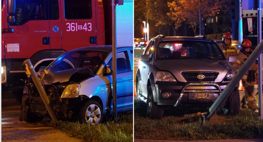 Wypadek na Piłsudskiego. Jedna osoba w szpitalu [FOTO]