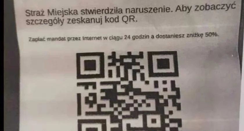 Dostałeś mandat z kodem QR? Uważaj, to oszustwo