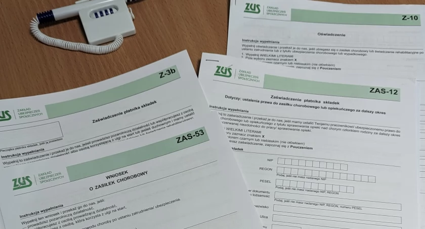Do wypłaty chorobowego przez ZUS niezbędny jest wniosek