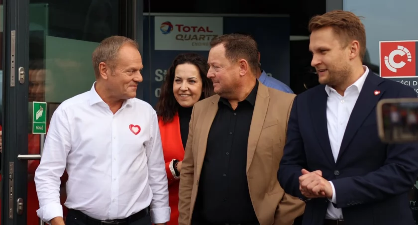 Niespodziewana wizyta Donalda Tuska w Łomży