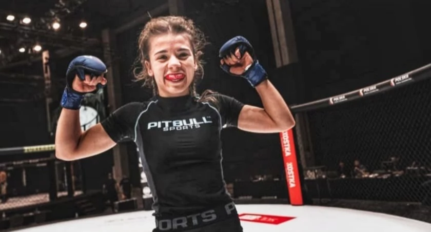 Łomżyńska policjantka zajęła I miejsce w zawodach MMA [FOTO]
