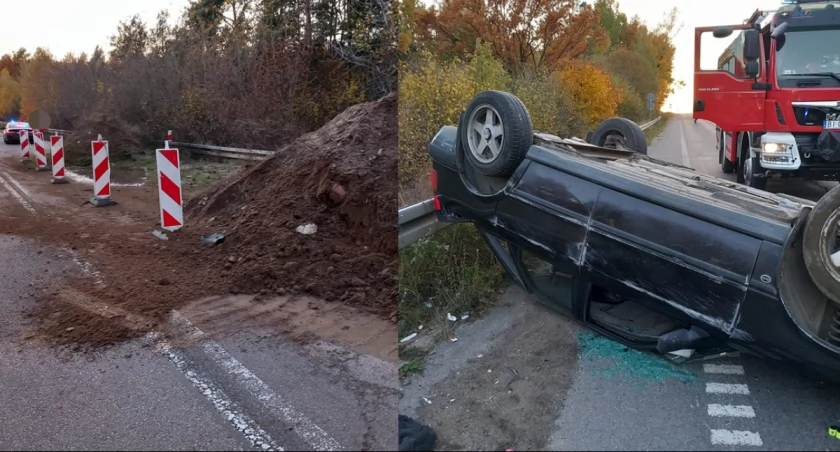 Dachowanie na drodze gminnej. Internauci winą obarczają wójta [FOTO]