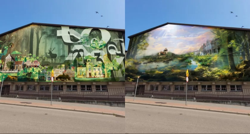 Zagłosuj na mural, który ozdobi budynek III LO w Łomży [FOTO]