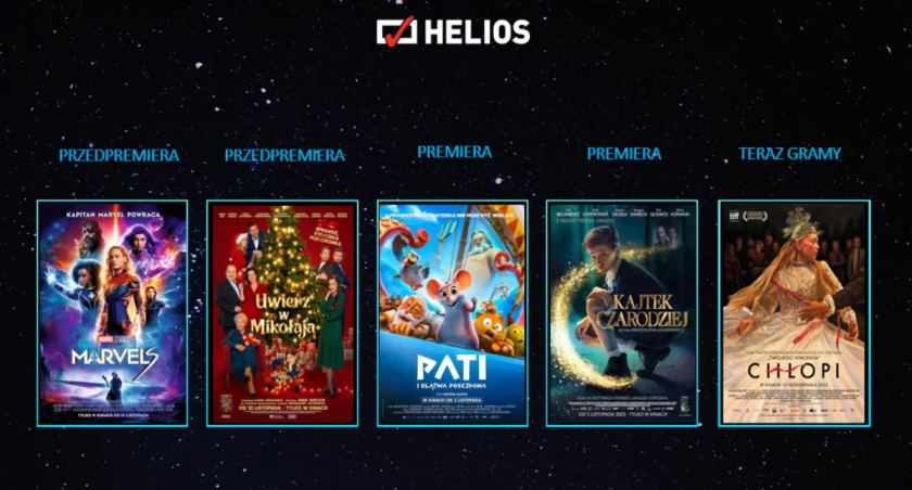 Listopadowe premiery w kinie Helios w Łomży