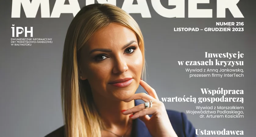 Prezes InterTech na okładce Podlaskiego Managera