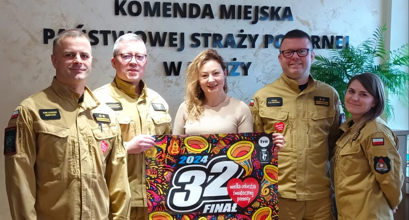 Straż pożarna w Łomży gra z WOŚP [FOTO]